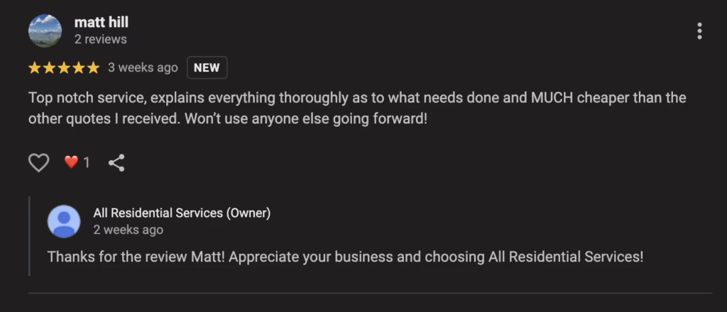 All Residential Services Review by Matt Hill